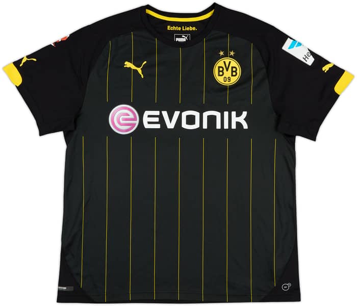 2014-16 Borussia Dortmund Away Shirt Aubameyang #14 - 6/10 - (XL)