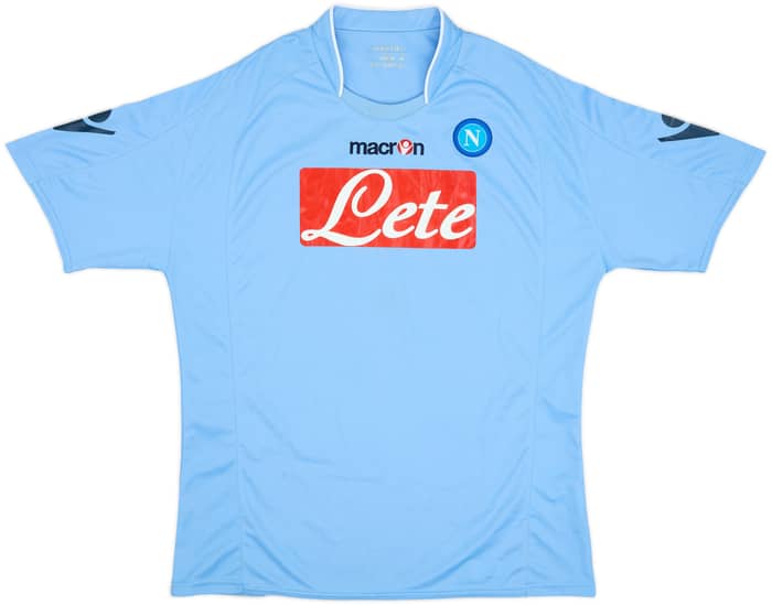 2009-10 Napoli Home Shirt Lavezzi #7 - 6/10 - (L)