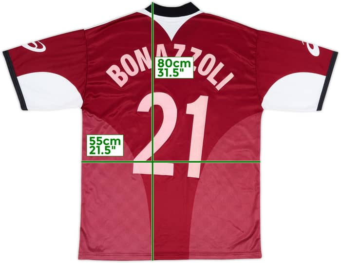 2004-05 Reggina Home Shirt Bonazzoli #21 - 7/10 - (XL)
