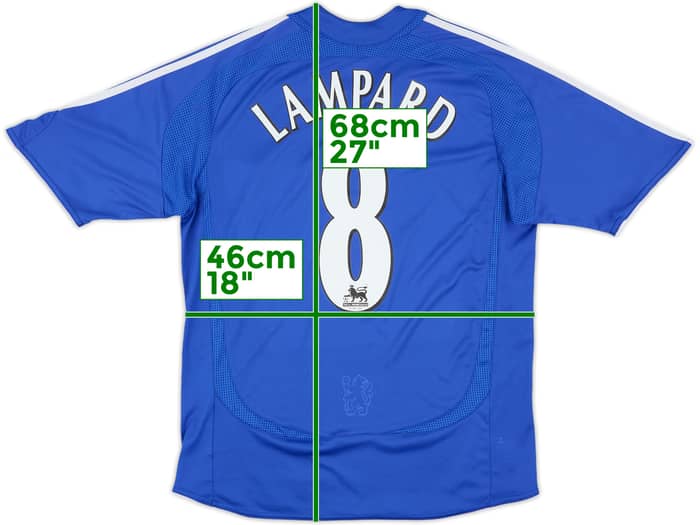 2006-08 Chelsea Home Shirt Lampard #8 - 6/10 - (L.Boys)