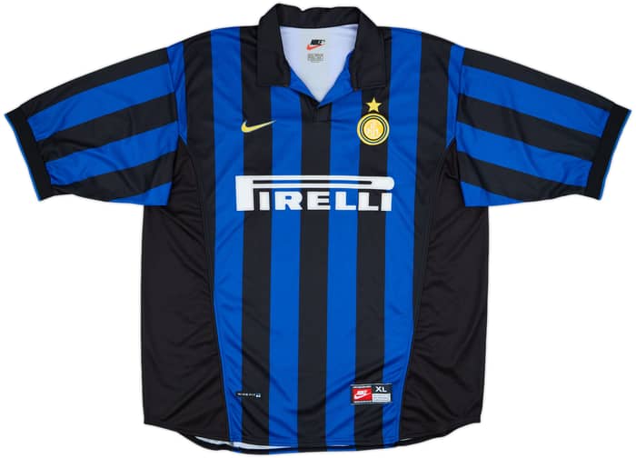 1998-99 Inter Milan Home Shirt Ronaldo #9 - 6/10 - (XL)
