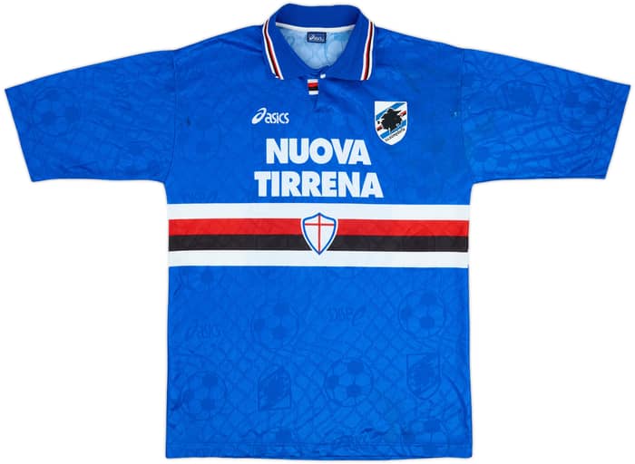 1995-96 Sampdoria Home Shirt Mannini #5 - 6/10 - (XXL)