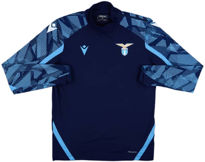 2021-22 Lazio Macron 1/4 Zip Training Top - 8/10 - (M)