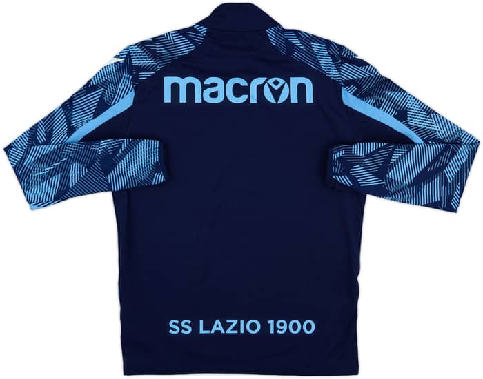 2021-22 Lazio Macron 1/4 Zip Training Top - 8/10 - (M)