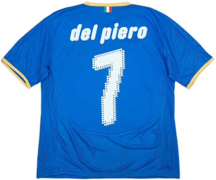 2007-08 Italy Home Shirt Del Piero #7 - 7/10 - (XL.Boys)