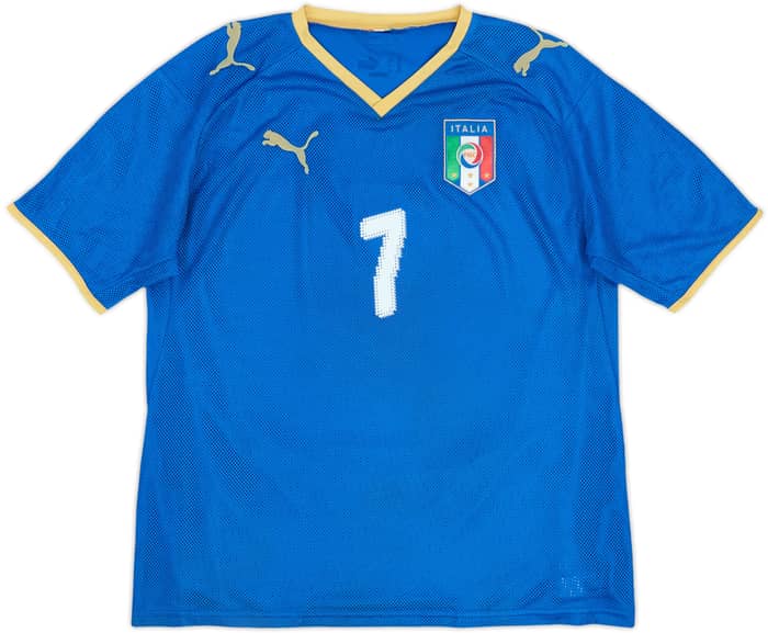 2007-08 Italy Home Shirt Del Piero #7 - 7/10 - (XL.Boys)