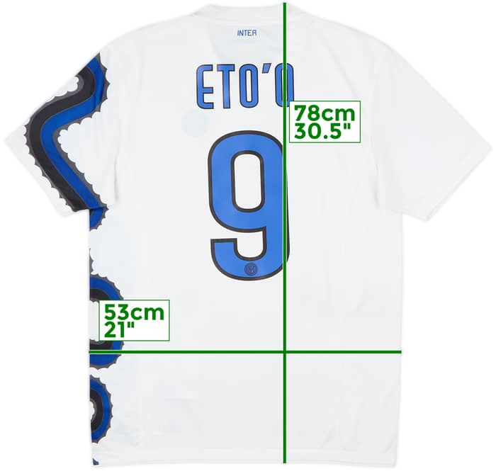 2010-11 Inter Milan Away Shirt Eto'o #9 - 5/10 - (M)
