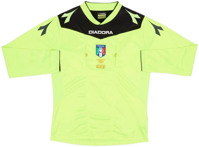 2015-16 Italy Diadora Referee L/S Shirt - 8/10 - (S)