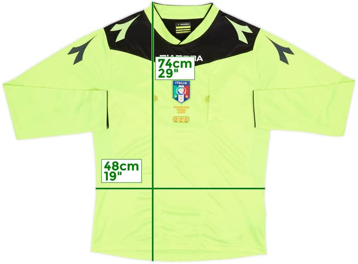 2015-16 Italy Diadora Referee L/S Shirt - 8/10 - (S)