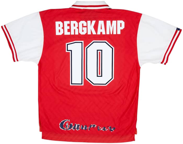 1996-98 Arsenal Home Shirt Bergkamp #10 - 6/10 - (XL)