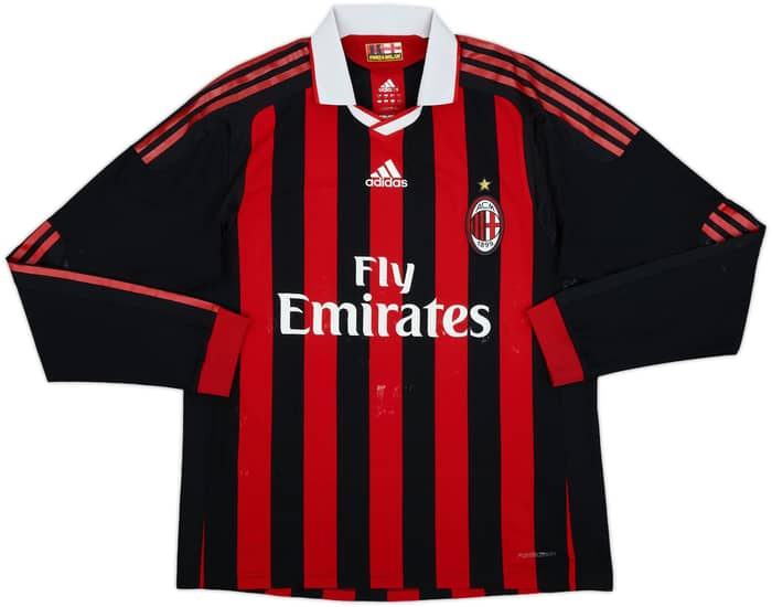 2009-10 AC Milan Player Issue Home L/S Shirt Cassano #99 - 4/10 - (L)