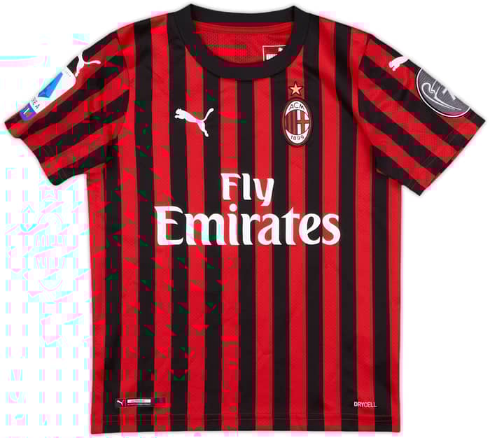 2019-20 AC Milan Home Shirt Ibrahimovic #21 - 8/10 - (S.Boys)