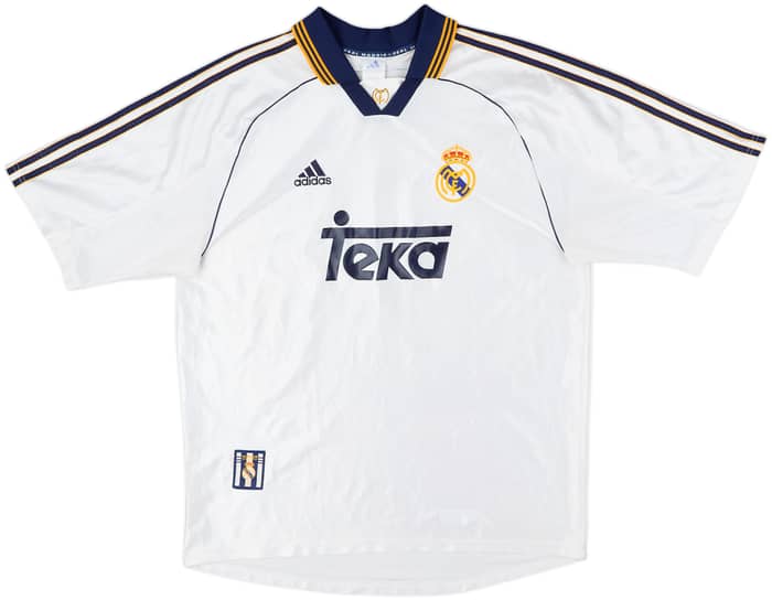 1998-00 Real Madrid Home Shirt Raul #7 - 8/10 - (L)