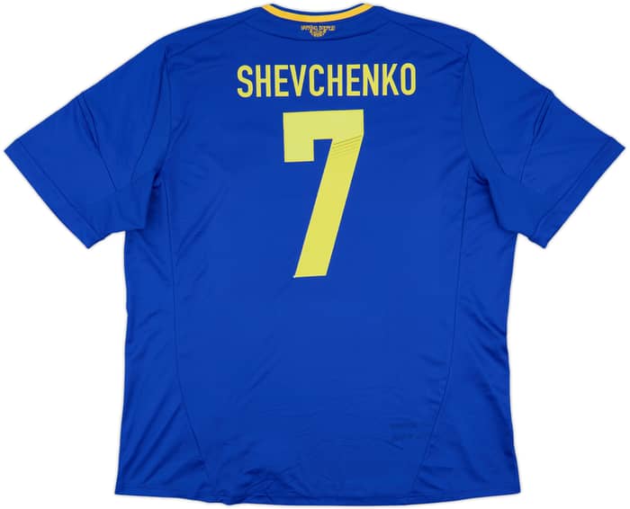 2011-13 Ukraine Away Shirt Shevchenko #7 - 8/10 - (XXL)