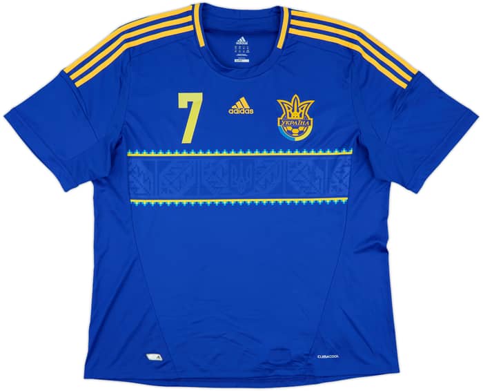 2011-13 Ukraine Away Shirt Shevchenko #7 - 8/10 - (XXL)