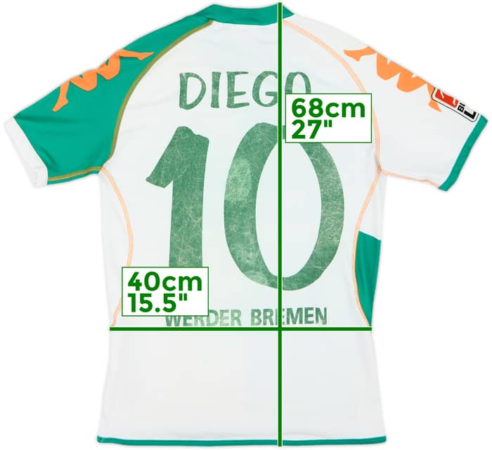 2006-07 Werder Bremen Home Shirt Diego #10 - 5/10 - (S)