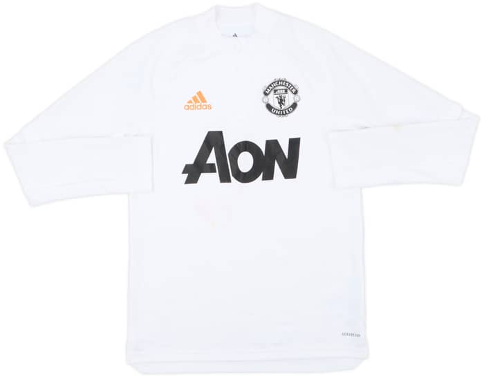 2020-21 Manchester United adidas 1/4 Zip Drill Top - 4/10 - (L.Boys)