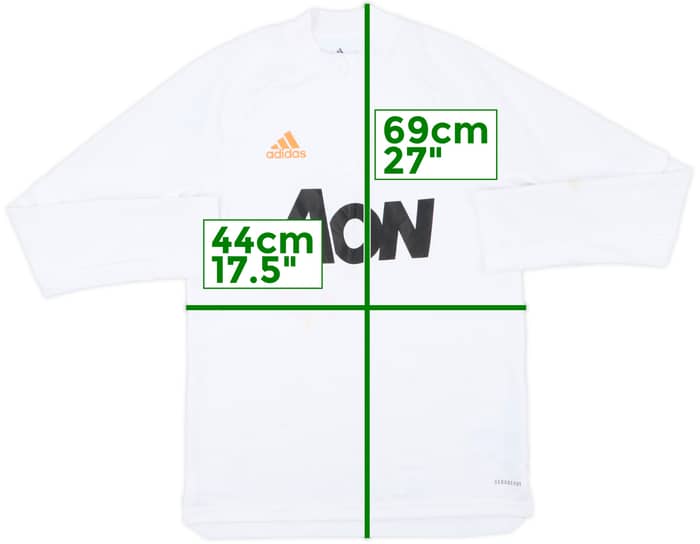 2020-21 Manchester United adidas 1/4 Zip Drill Top - 4/10 - (L.Boys)