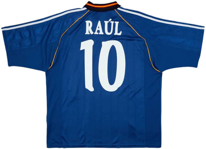 1999-00 Spain Away Shirt Raul #10 - 8/10 - (XL)