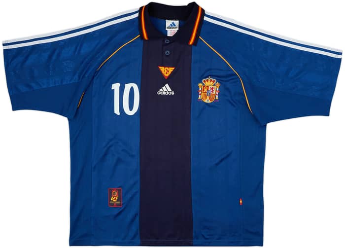 1999-00 Spain Away Shirt Raul #10 - 8/10 - (XL)