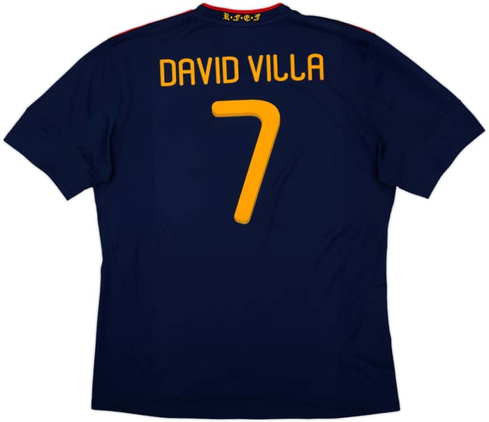 2010-11 Spain Away Shirt David Villa #7 - 8/10 - (XXL)
