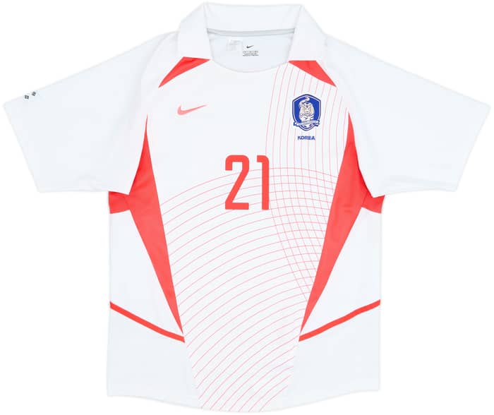 2002-03 South Korea Away Shirt J S Park #21 - 8/10 - (M)