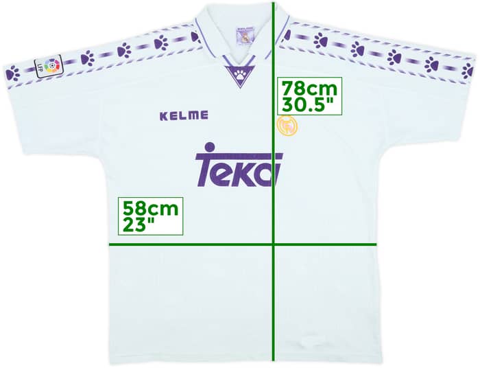 1996-97 Real Madrid Home Shirt - 5/10 - (XXL)