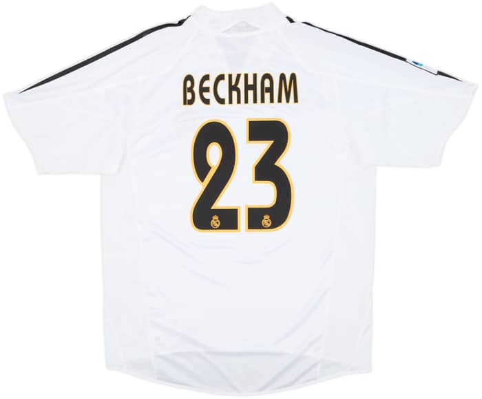 2004-05 Real Madrid Home Shirt Beckham #23 - 8/10 - (M)