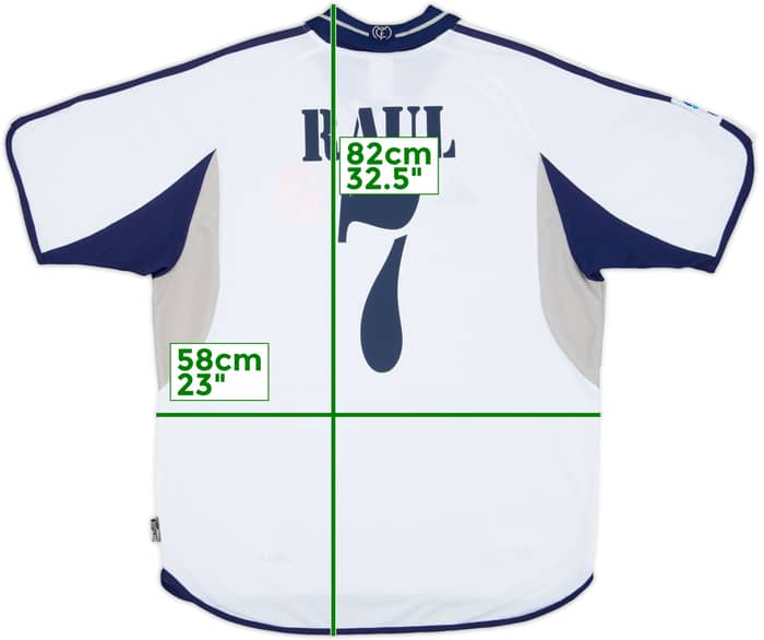 2000-01 Real Madrid Home Shirt Raul #7 - 6/10 - (L)