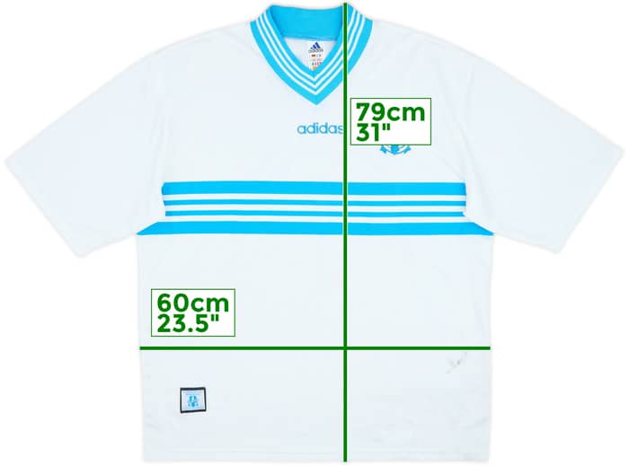 1997-98 Olympique Marseille Home Shirt - 5/10 - (L)
