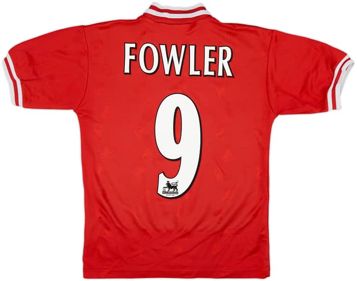 1996-98 Liverpool Home Shirt Fowler #9 - 7/10 - (Y)