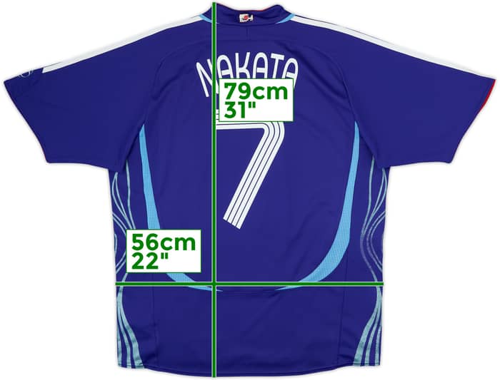 2006-08 Japan Home Shirt Nakata #7 - 6/10 - (M/L)