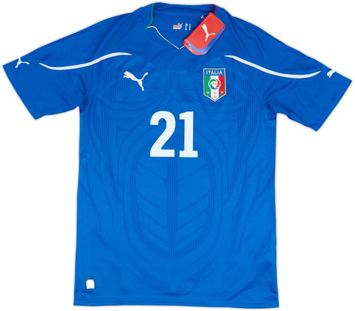 2010-12 Italy Home Shirt Pirlo #21 (S)