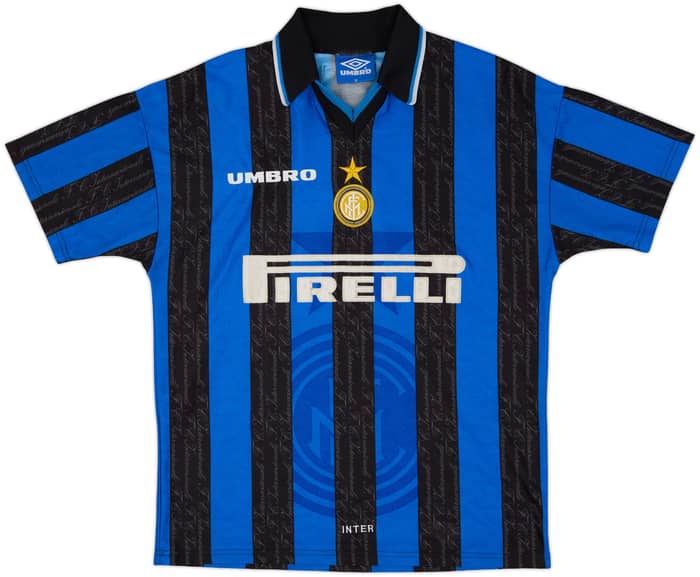 1997-98 Inter Milan Home Shirt Zanetti #4 - 8/10 - (M)