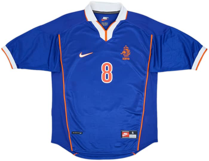 1998-00 Netherlands Away Shirt Bergkamp #8 - 9/10 - (S)