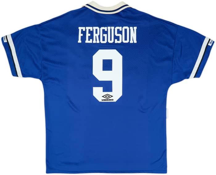 1993-95 Everton Home Shirt Ferguson #9 - 8/10 - (XL)