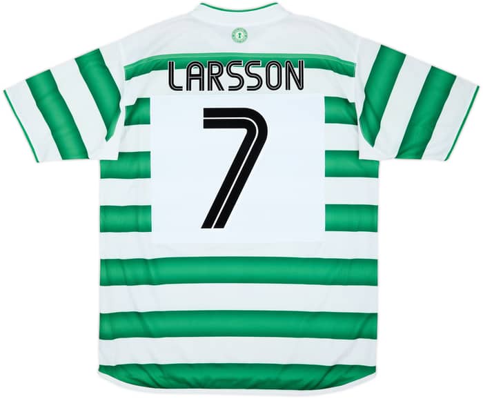 2003-04 Celtic Home Shirt Larsson #7 - 8/10 - (L)