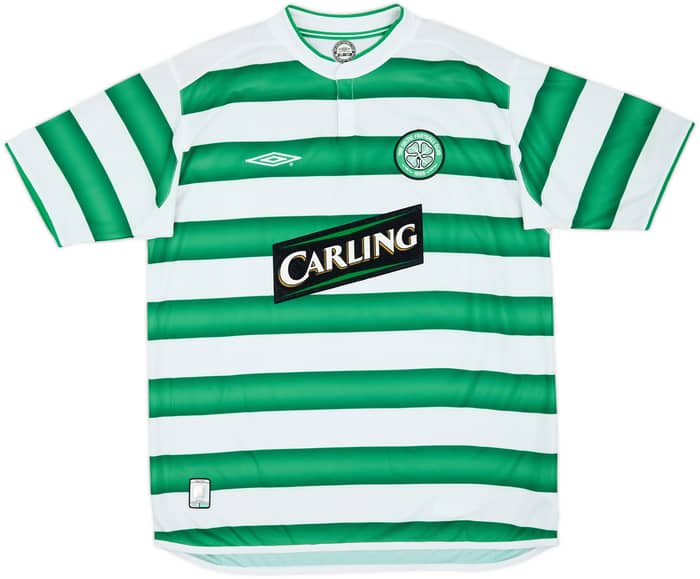 2003-04 Celtic Home Shirt Larsson #7 - 8/10 - (L)