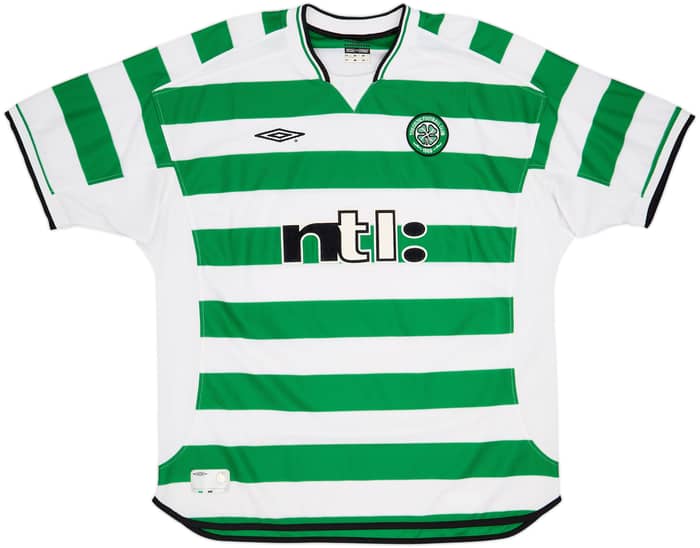 2001-03 Celtic Home Shirt Larsson #7 - 8/10 - (XXL)