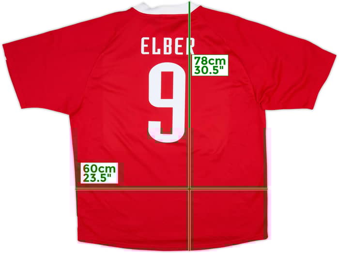 2000-01 Bayern Munich CL Home Shirt Elber #9 - 8/10 - (XL)
