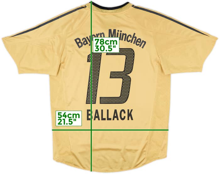 2004-05 Bayern Munich Away Shirt Ballack #13 - 6/10 - (M)