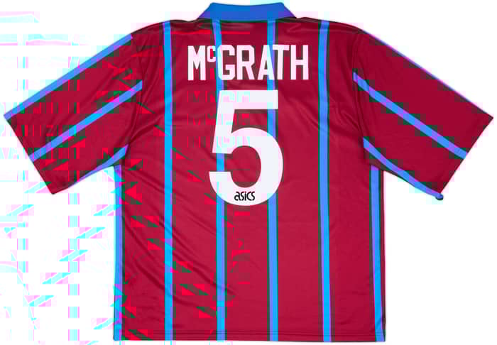 1993-95 Aston Villa Home Shirt McGrath #5 - 8/10 - (XL)