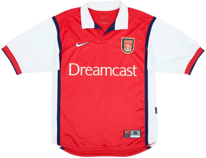 1999-00 Arsenal Home Shirt Bergkamp #10 - 9/10 - (S)