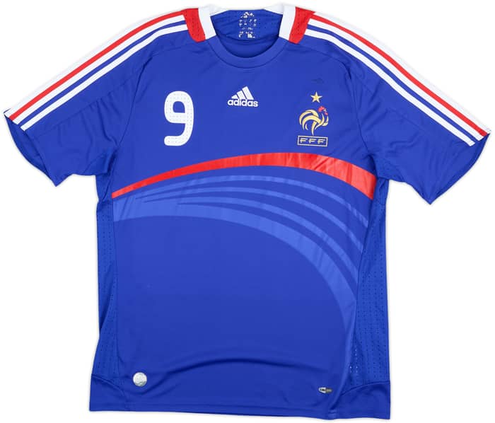 2007-08 France Home Shirt Benzema #9 - 6/10 - (M)