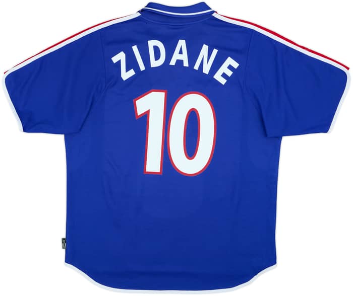 2000-02 France Home Shirt Zidane #10 - 8/10 - (XL)
