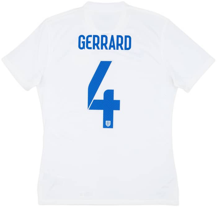 Camiseta auténtica de local de Inglaterra 2014-15 Gerrard #4 - 8/10 - (L)