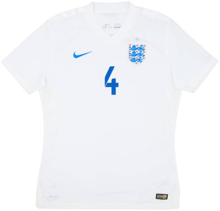 Camiseta auténtica de local de Inglaterra 2014-15 Gerrard #4 - 8/10 - (L)