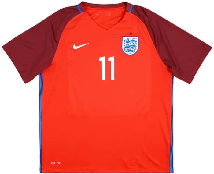 2016-17 England Away Shirt Vardy #11 - 8/10 - (XL)