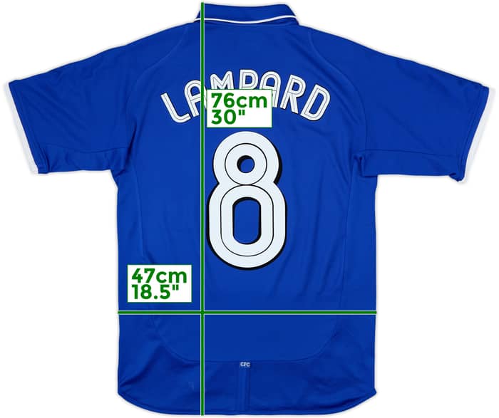 2001-03 Chelsea Home Shirt Lampard #8 - 8/10 - (S)