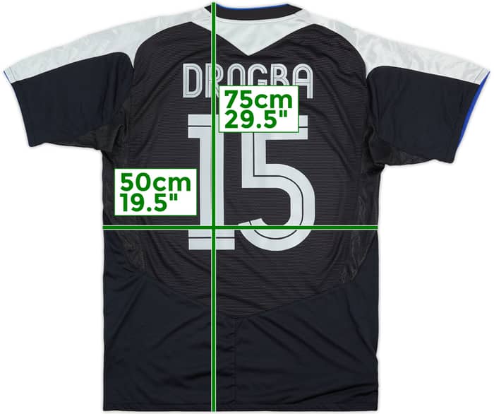 2004-05 Chelsea Camiseta Visitante Drogba #15 - 6/10 - (L)
